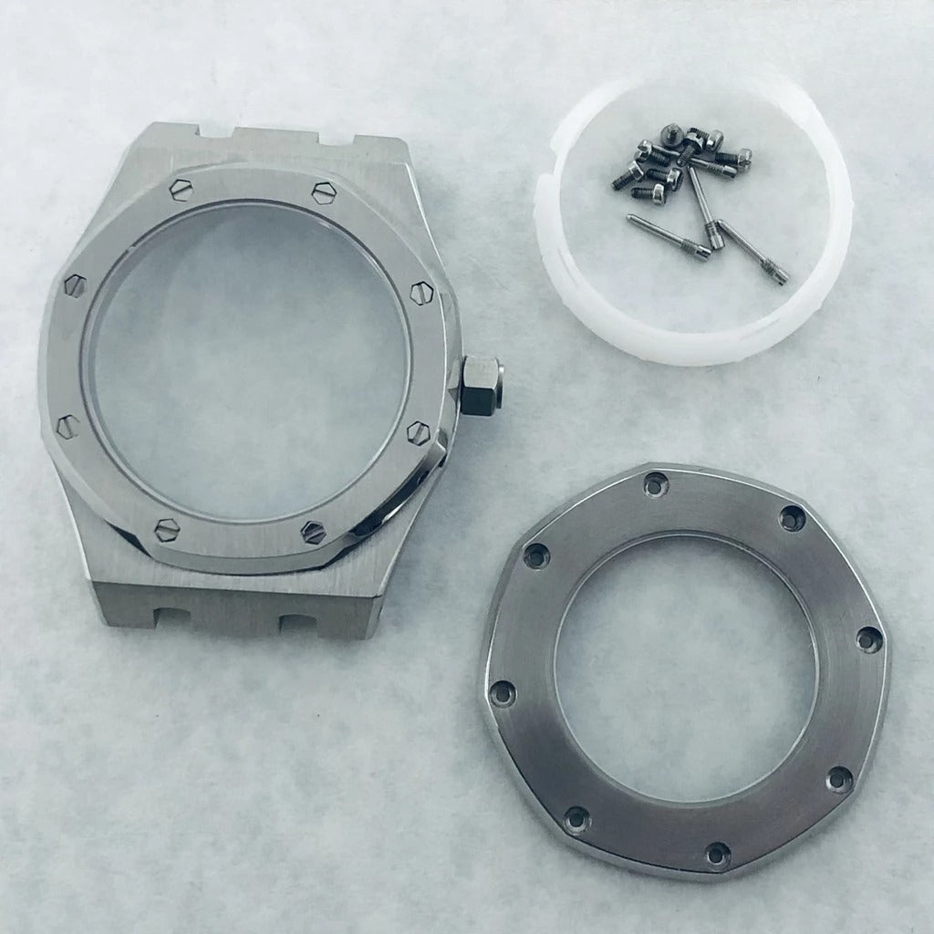 41mm AP Fit NH34 NH35 NH36 NH38 NH70 Transparent Back Sapphire Watch Case