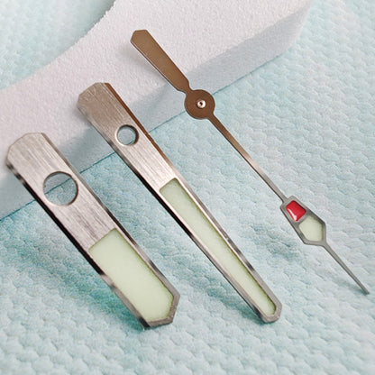 17mm C3 Super Green Lume stainless steel watch hands for SKX/SBBN NH35A/NH36A models.
