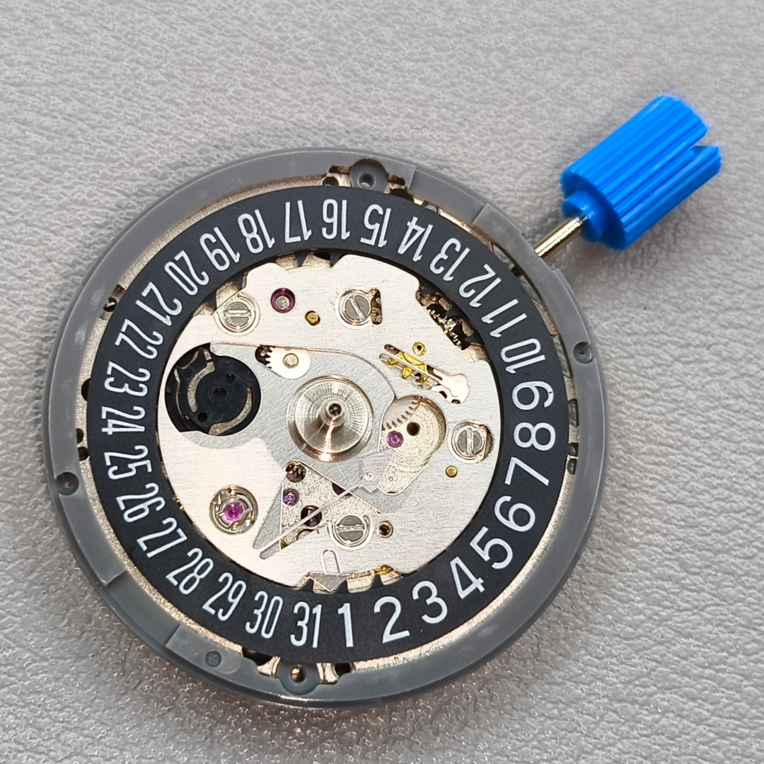 Seiko NH35A Automatic Mechanical Movement Black Wheel 24 Jewels Date@6