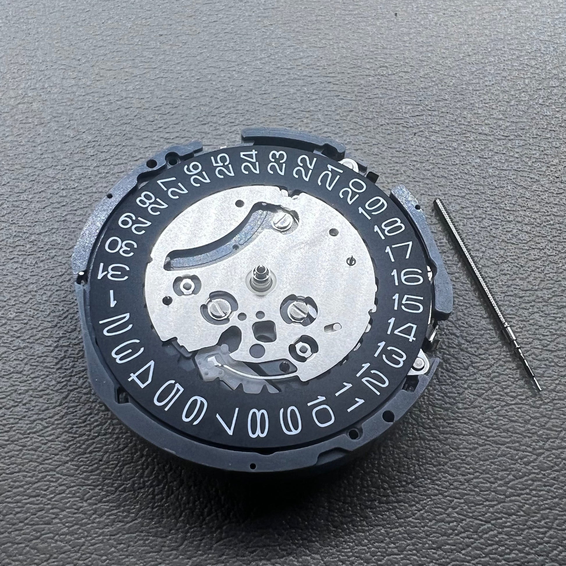Japan Black Disk Seiko VK63 watch accessory with durable quartz movement for precise timekeeping.