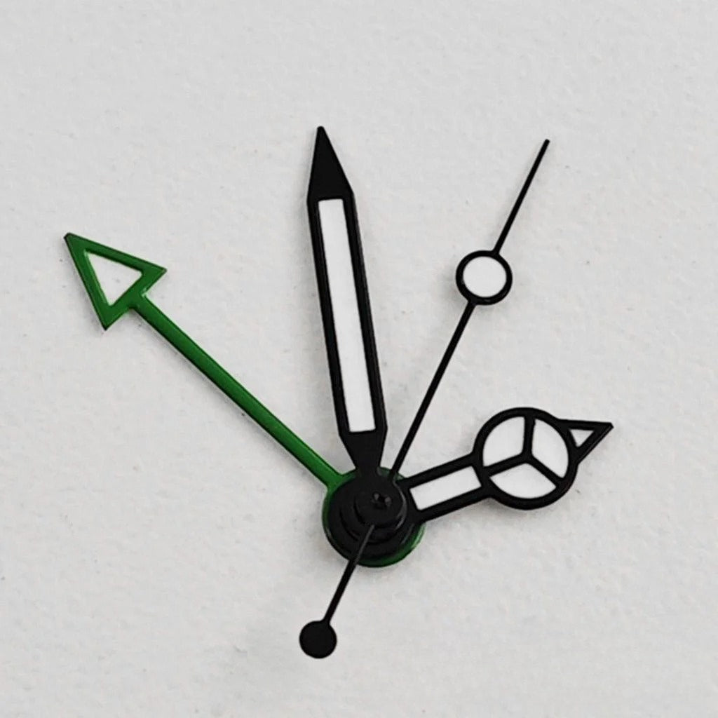 GMT NH34 Green Luminous Silver Gold Black Watch Hands for NH35 NH34A 4R34