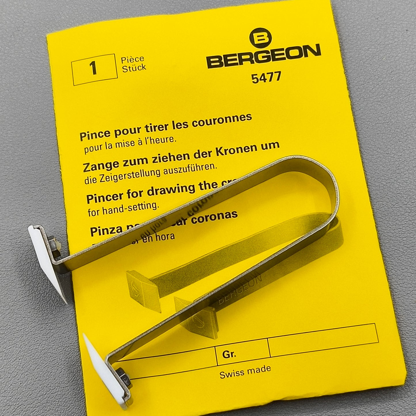 Swiss Bergeon 5477 Setting Tool for Crown Hand