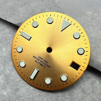 28.5mm Multicolor Watch Dial with Date Window Luminous Dial Fit NH35 /NH36/4R/7S