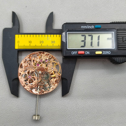 Rose Golden ST3600 6497 Carved Hollow Hand Winding Manual Mechanical Movement