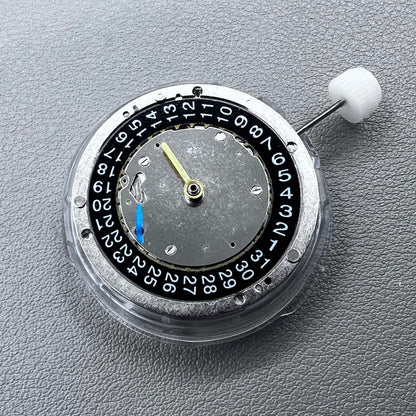 China Automatic mechanical watch with black dial and small seconds at 9 o?clock, precise timekeeping.