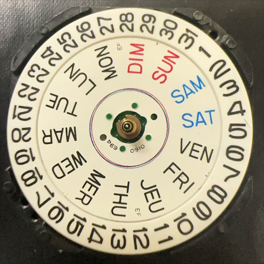 New Japan Made V733C Quartz Movement Double Calendar Watch Part