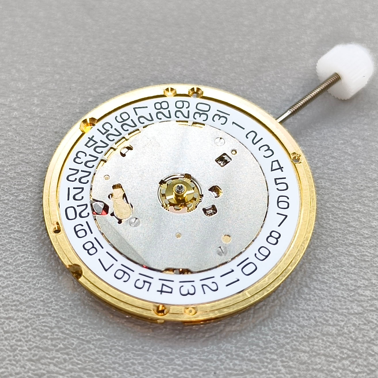 Swiss ETA 255.411 Quartz Movement 3 Hands White Disk