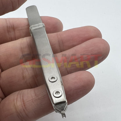 Precision spring bar tweezer by Bergeon 7825, designed for easy watch lug removal and strap replacement.