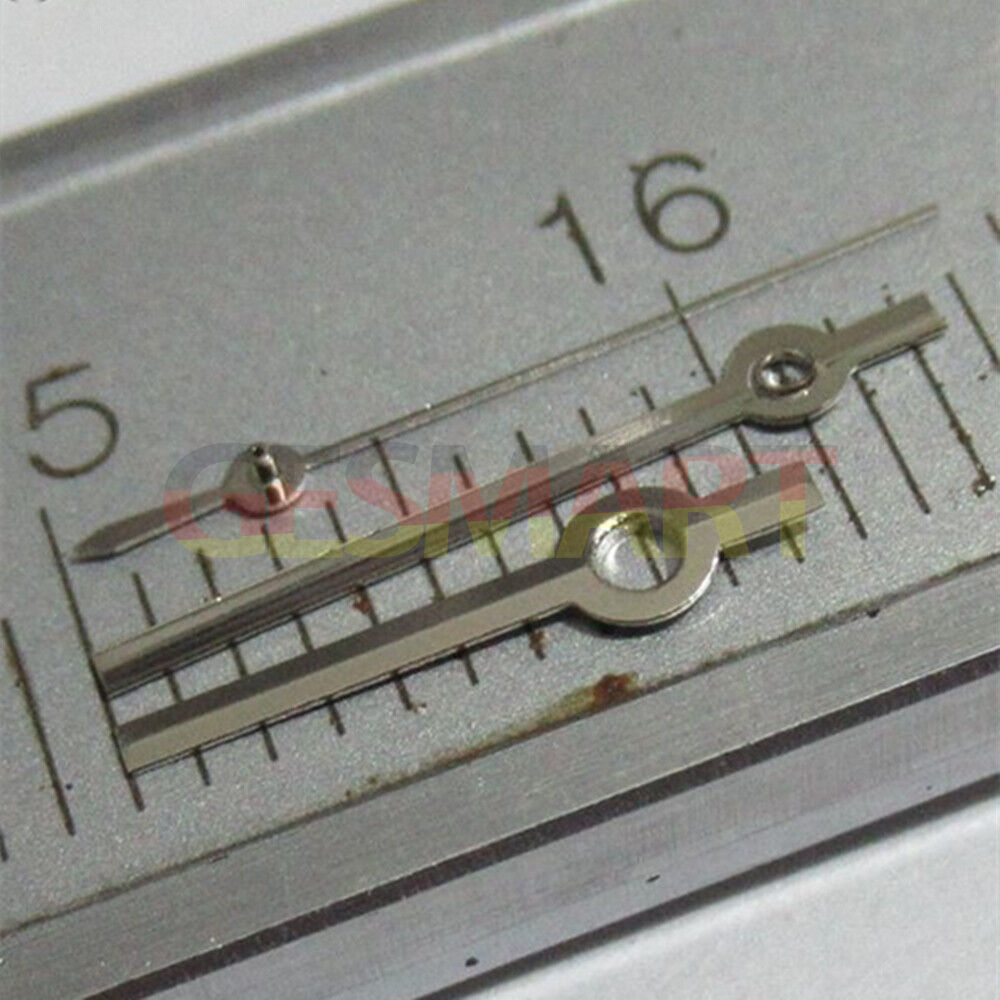 Aiguilles carrées pointues argentées de 11 mm pour montres Miyota 2035, 2115, 2105, 2305 et 2315