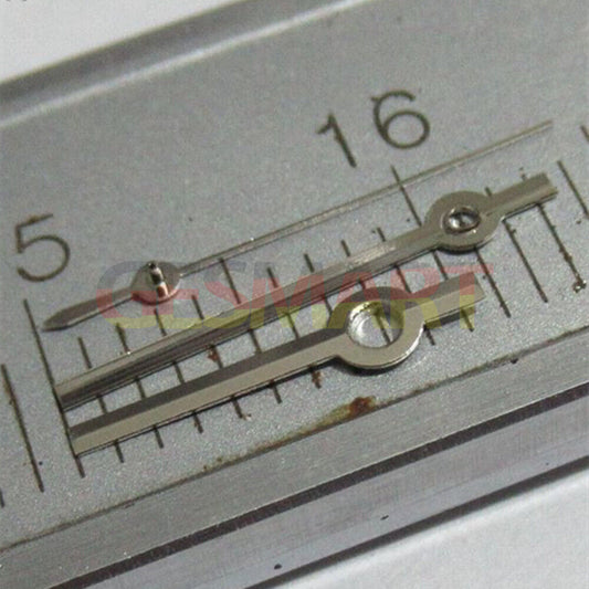 Aiguilles carrées pointues argentées de 11 mm pour montres Miyota 2035, 2115, 2105, 2305 et 2315