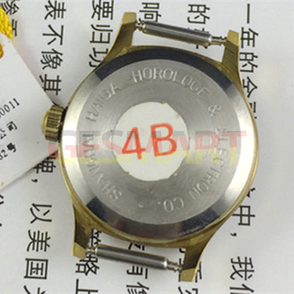 HAIDA 23mm lady watch with golden nail markers, gradient green dial, 17 jewels mechanical movement.