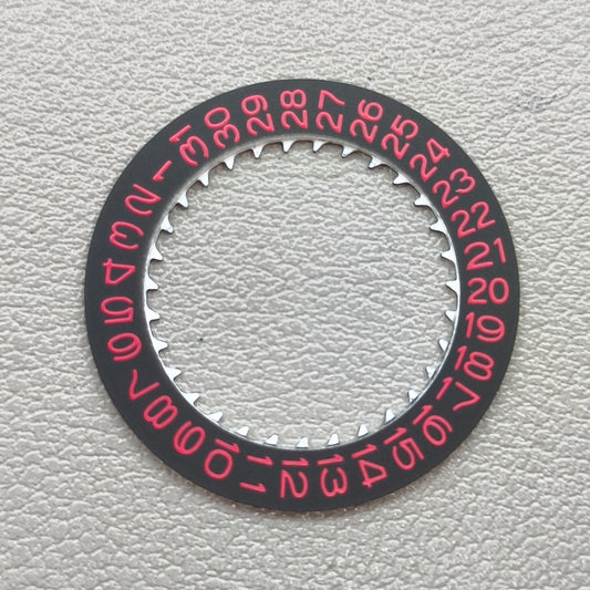 Red Character Black Background Date Disk Wheel for NH35 NH36 Date@3