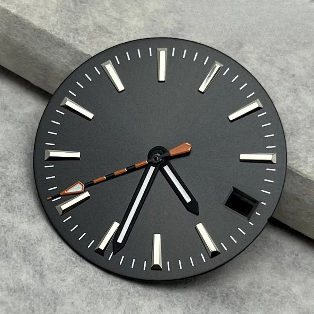 28.5mm Dial Watch Modified Green Luminous Dial For NH35 NH36 4R 7S Movement