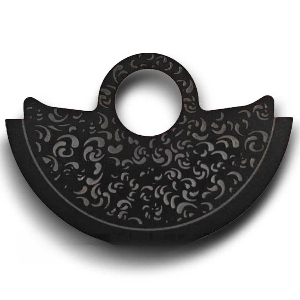 Black Vintage Vein Metal Rotor Oscillating Weight Overlay For  NH35 NH36