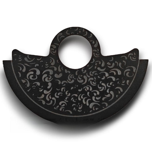 Black Vintage Vein Metal Rotor Oscillating Weight Overlay For  NH35 NH36