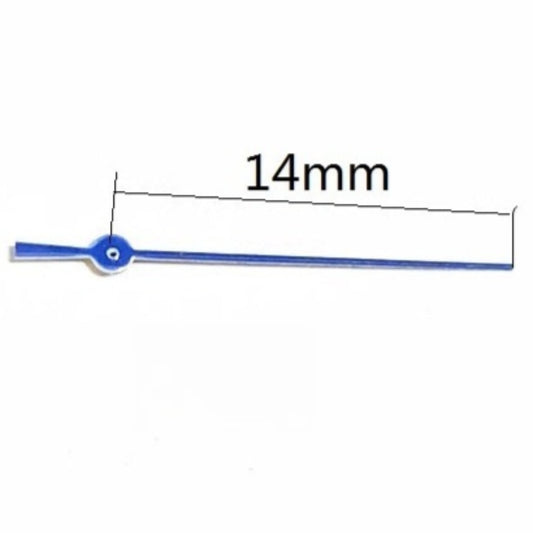 Set of 3 blue 14mm second hands for Miyota OS10 OS20 OS30 watch movements, precision parts.
