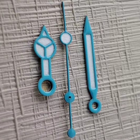 Blue trim green lume watch accessory, 7.75x12x12.5mm, compatible with NH35/36/4R/7S movements