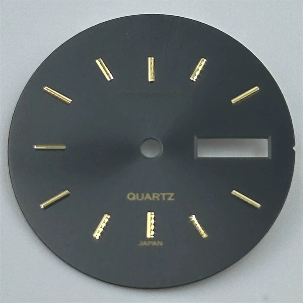 Black 28.5mm Golden Nail Datejust dial, no lume, compatible with 2305 movement.