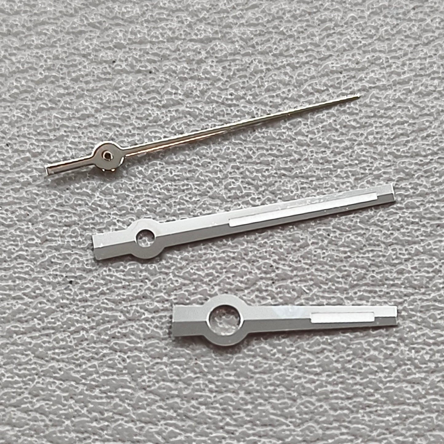 2 Sets/Pack Green Lume Matted Silver Trim Watch Hands for NH35 NH36 7S26 NH70 NH72