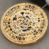 China Made HZ27AOB Golden Hollow Calendar Automatic Mechanical Movement