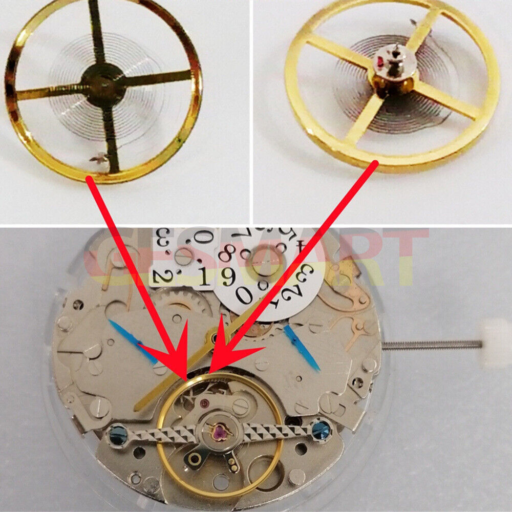 Complete balance wheel hairspring for SH Multifunctional SP flywheel movement, precision watch accessory by SH Brand