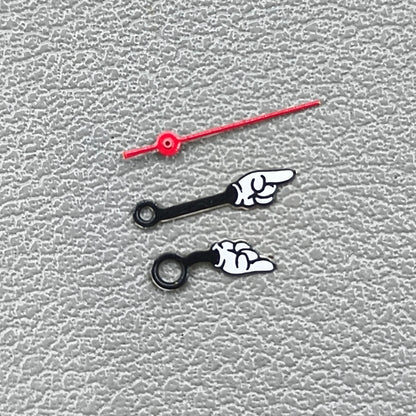 2 Sets Gesture Sign Style Irregular Watch Hands for Miyota 2035 Quartz Movement
