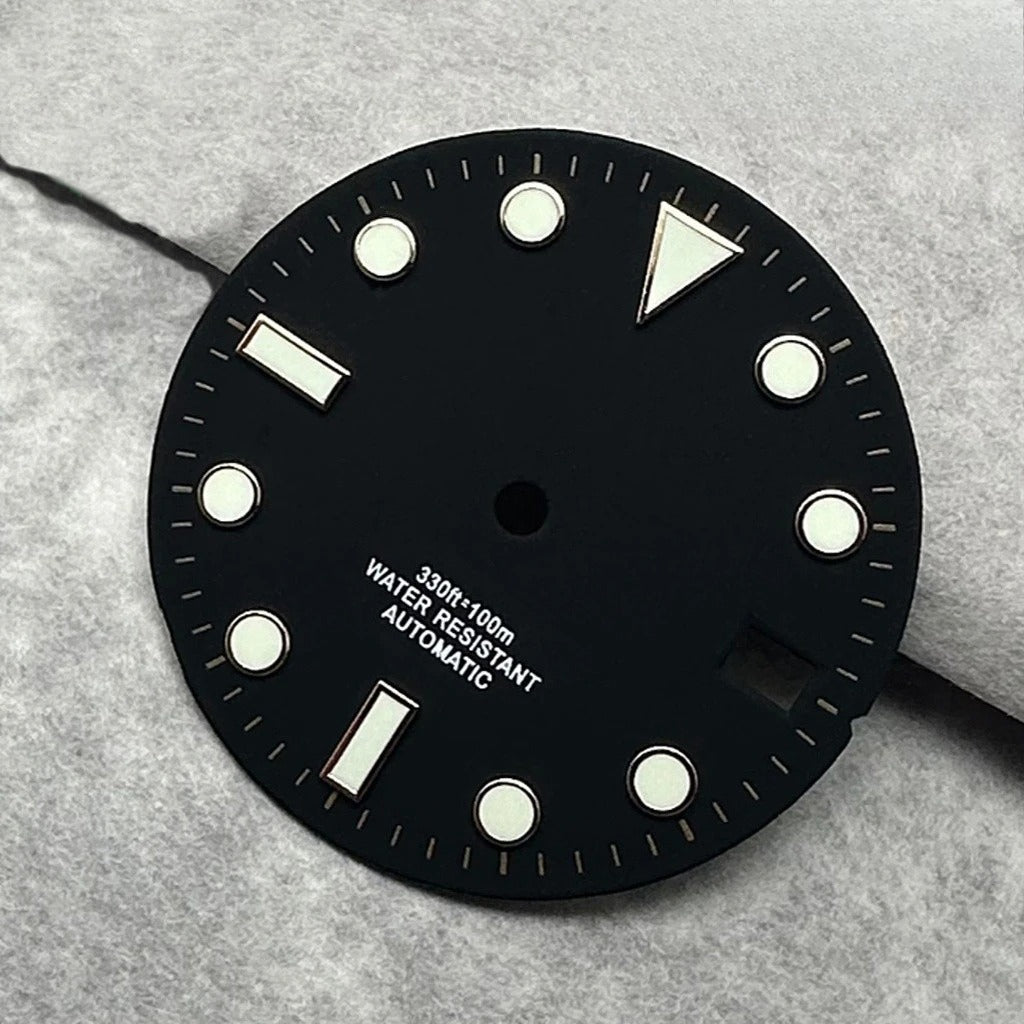 28.5mm Multicolor Watch Dial with Date Window Luminous Dial Fit NH35 /NH36/4R/7S