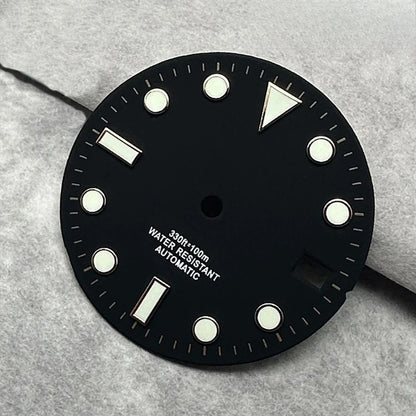 28.5mm Multicolor Watch Dial with Date Window Luminous Dial Fit NH35 /NH36/4R/7S
