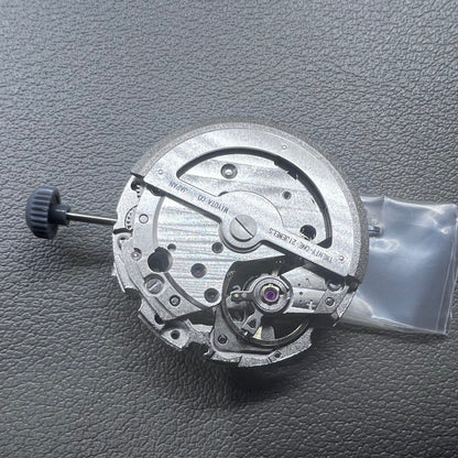 Japan Miyota 82S0 silver hollow automatic mechanical watch movement with visible gear design for precision timekeeping