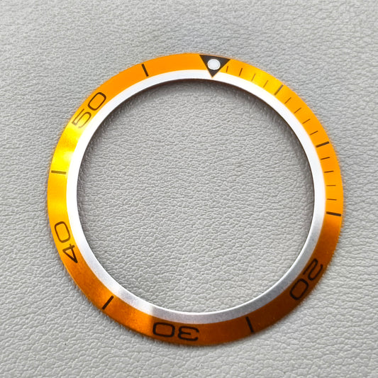 41mm Aluminium Alloy Orange Watch Bezel Insert for Omega Seamaster 600