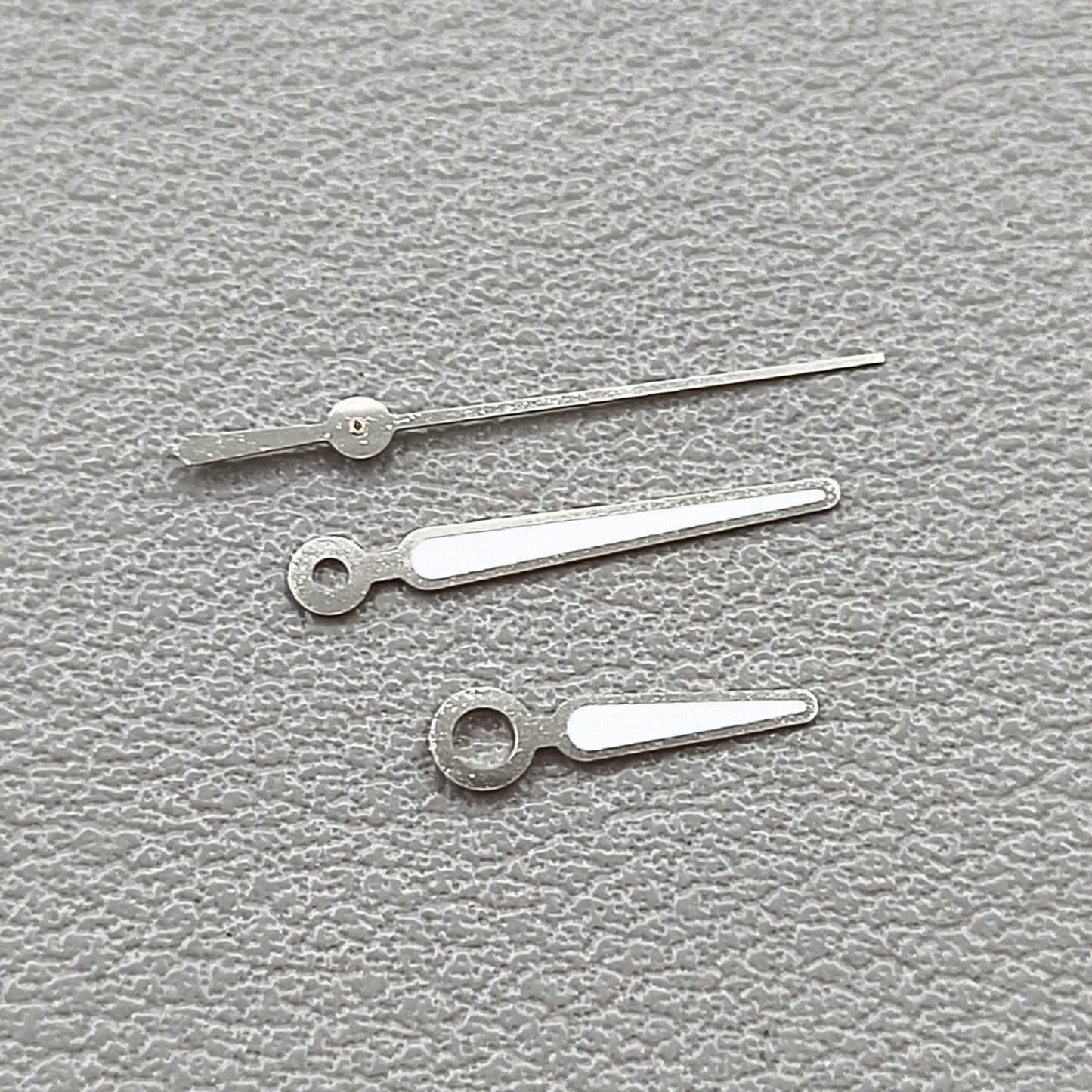2 Sets Green Luminous Silver Trim Watch Hands for NH35A/NH36A/4R/7S Movement