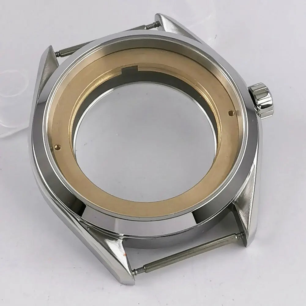 Polished Brushed 41mm 316L Watch Case Fit ETA 2836 Miyota 8215 NH35 NH36 C176