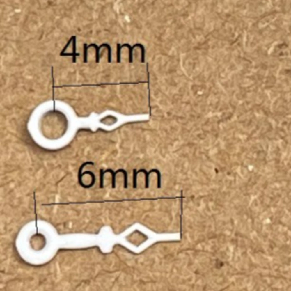 4x6mm white hollow watch hands for Ronda 763 762 751 1062 1063 movements, precise fit accessory