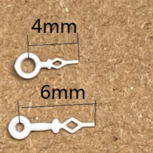 4x6mm white hollow watch hands for Ronda 763 762 751 1062 1063 movements, precise fit accessory