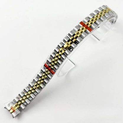 Ladies 31MM Round Bezel Sapphire Glass Jubilee bracelet Watch Case Fit NH05 NH06