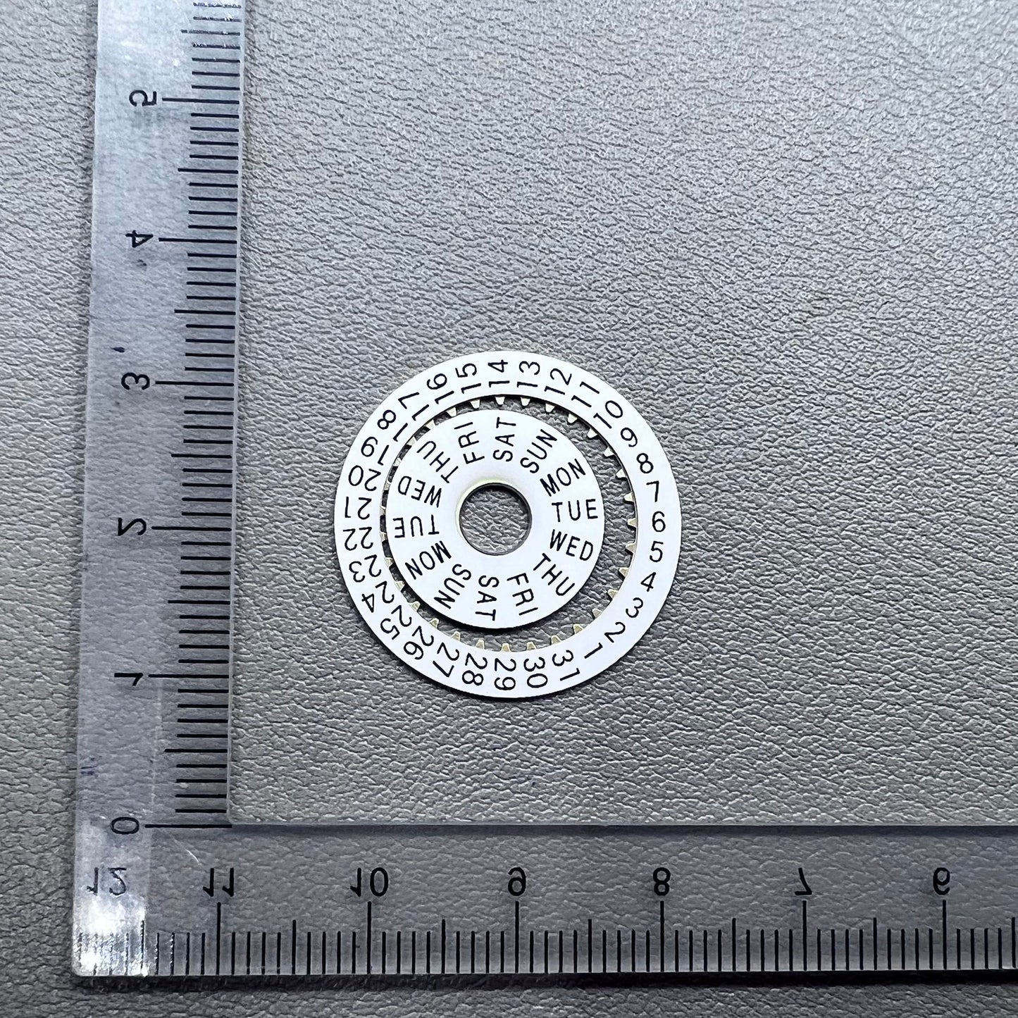 White Date Disk Wheel Date Wheel for China 7750 Automatic Mechanical Movement