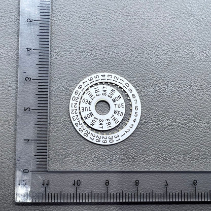 White Date Disk Wheel Date Wheel for China 7750 Automatic Mechanical Movement