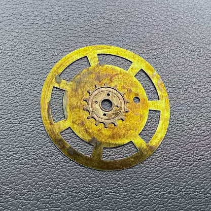 Red Plum Blossom date wheel for ETA 2834/2836/2846 watch movement, precision replacement part.
