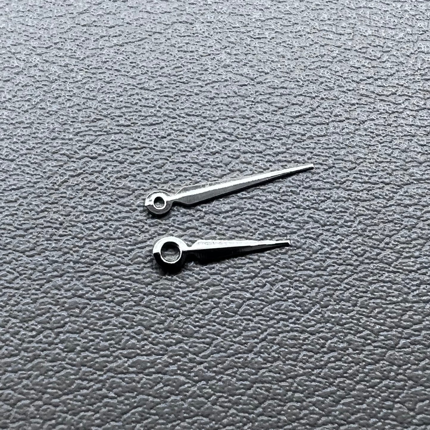 Dark silver watch hands set, 11x8mm, compatible with Ronda 763 762 751 1062 1063 movements, precision fit.