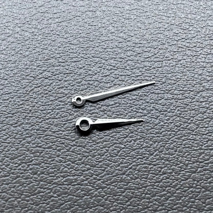 Dark silver watch hands set, 11x8mm, compatible with Ronda 763 762 751 1062 1063 movements, precision fit.