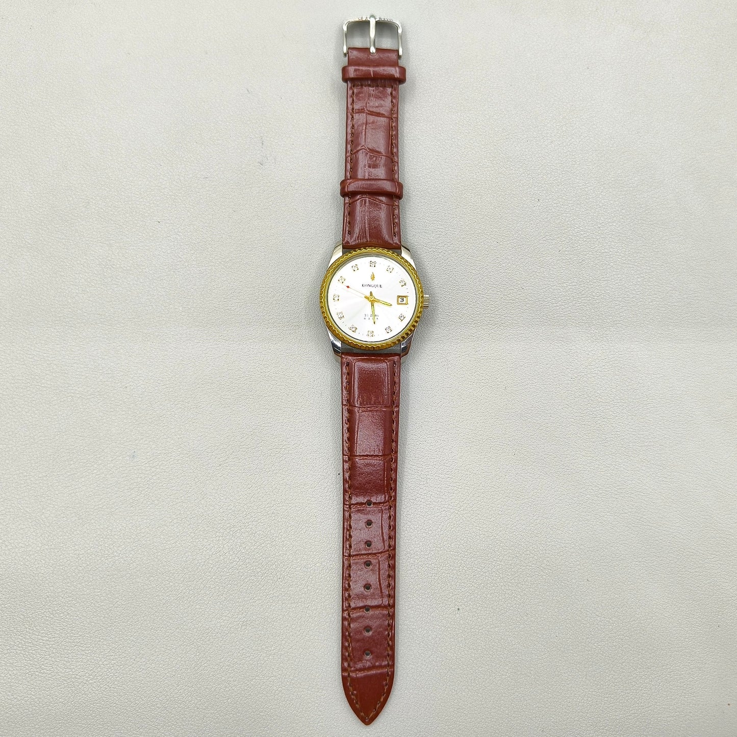 37mm Peacock Manual Mechanical Watch 33 Jews Golden Dial Single Calendar