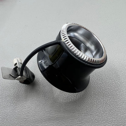 Swiss Bergeon 7913 eyeglass with clip-on magnifier, ideal for detailed watch repairs and accessories.