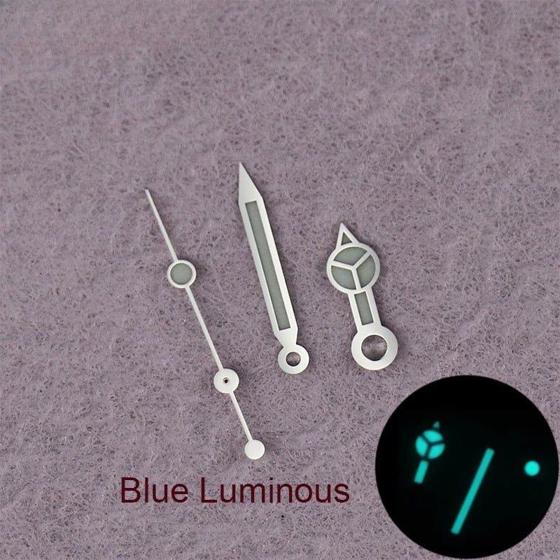 Modified Watch Hands For Submarriner with Blue Luminous NH35 Movement