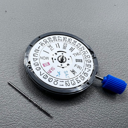 Seiko NH36A Movement White Disk Chinese+English Font Week Crown@3.8