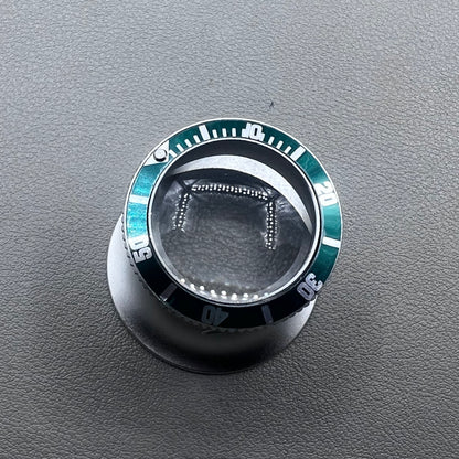 Jewelers 20X Green Loupe Magnifier with premium aluminum frame for detailed watch accessory inspection.