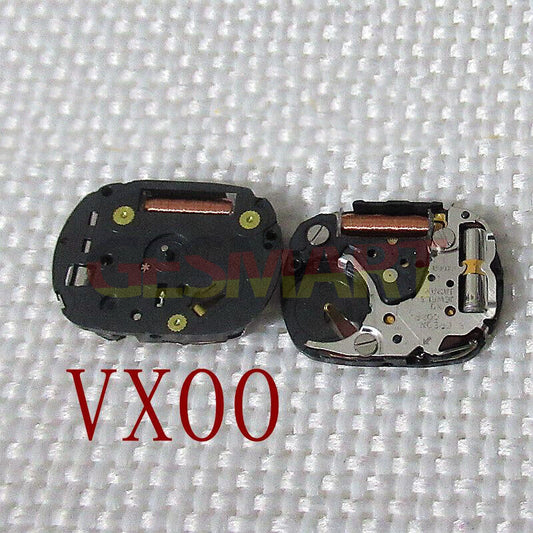 Japan Made Hattori Epson TMI VX00A quartz watch movement with stem, precise timekeeping component for repairs
