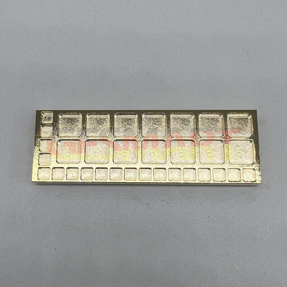 Copper golden 75mm tray with 33 square compartments, perfect for organizing screws in watch repair kits.