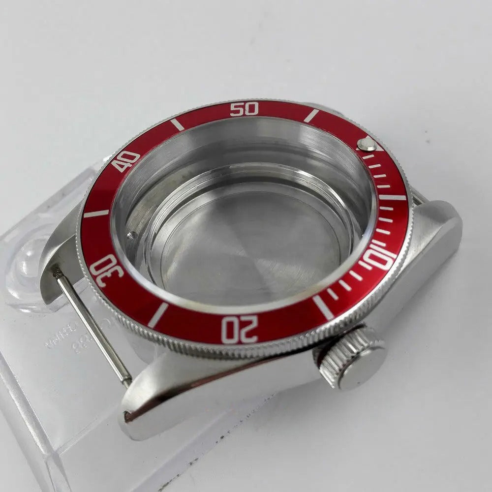 41mm Sapphire Cystal Watch Case+Dial+Hand Fit ETA 2824 2836 Miyota 8215 821A