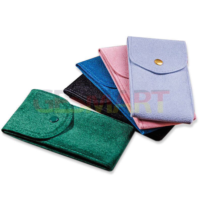 Velvet mechanical watch storage bag, portable travel pocket for single watch protection.