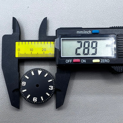 28.5mm Green Luminous Sunburst Watch Dial for Movement NH35 NH36 4R35 4R36 7S26